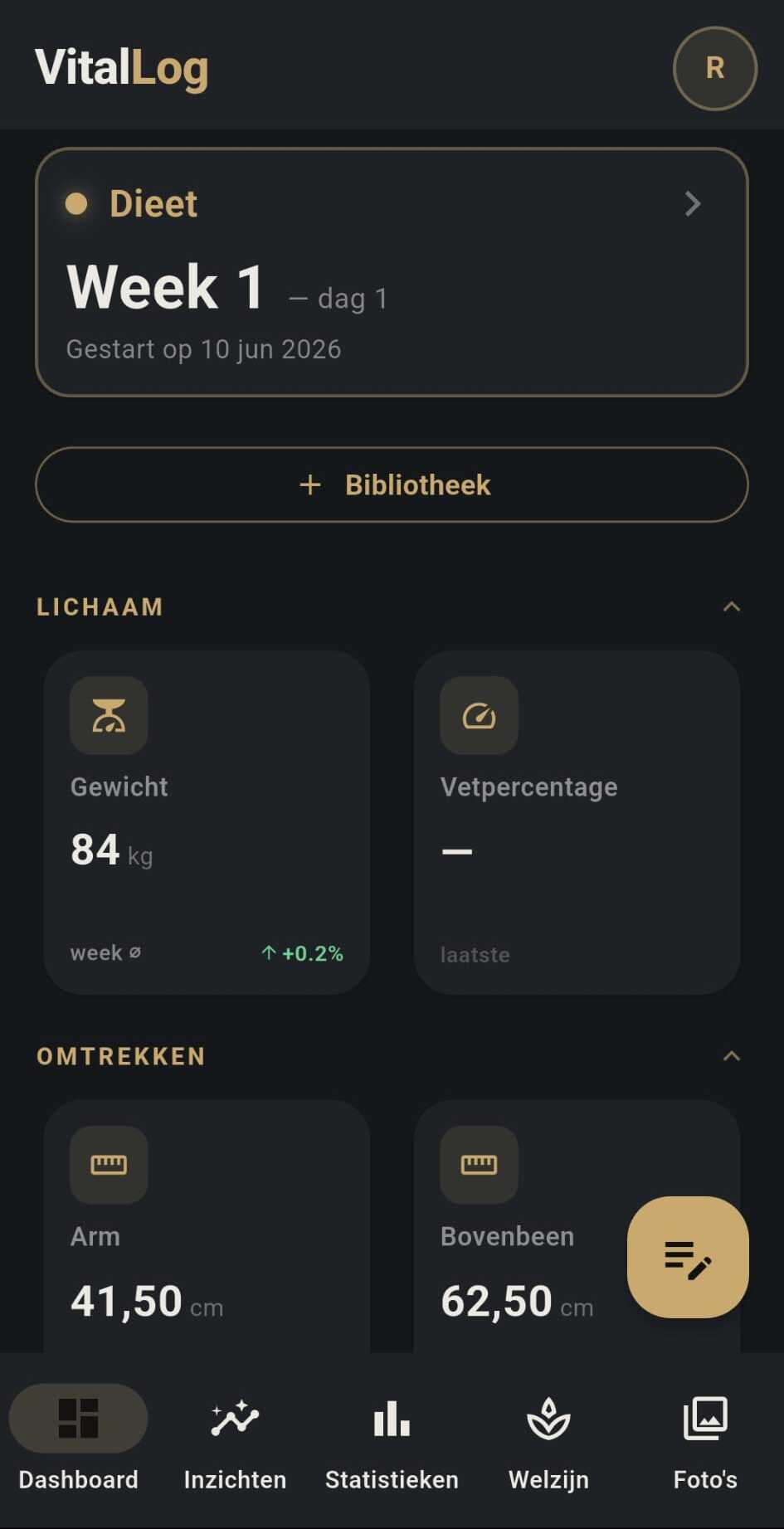 VitalLog Dashboard